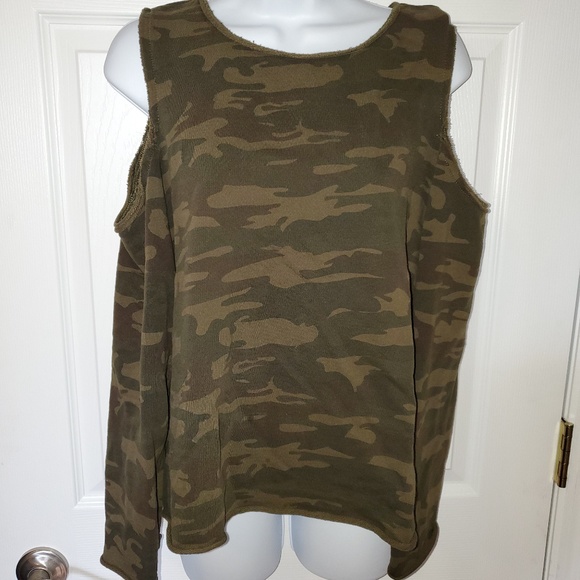 Sanctuary Tops - Sanctuary Cold Shoulder Sweatshirt Size S